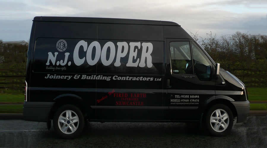 PICTURED: N.J.Cooper Joinery & Building Contractors Ltd Van